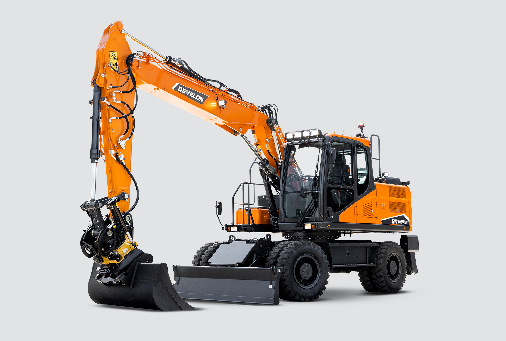 Excavadora de ruedas DX140W-7