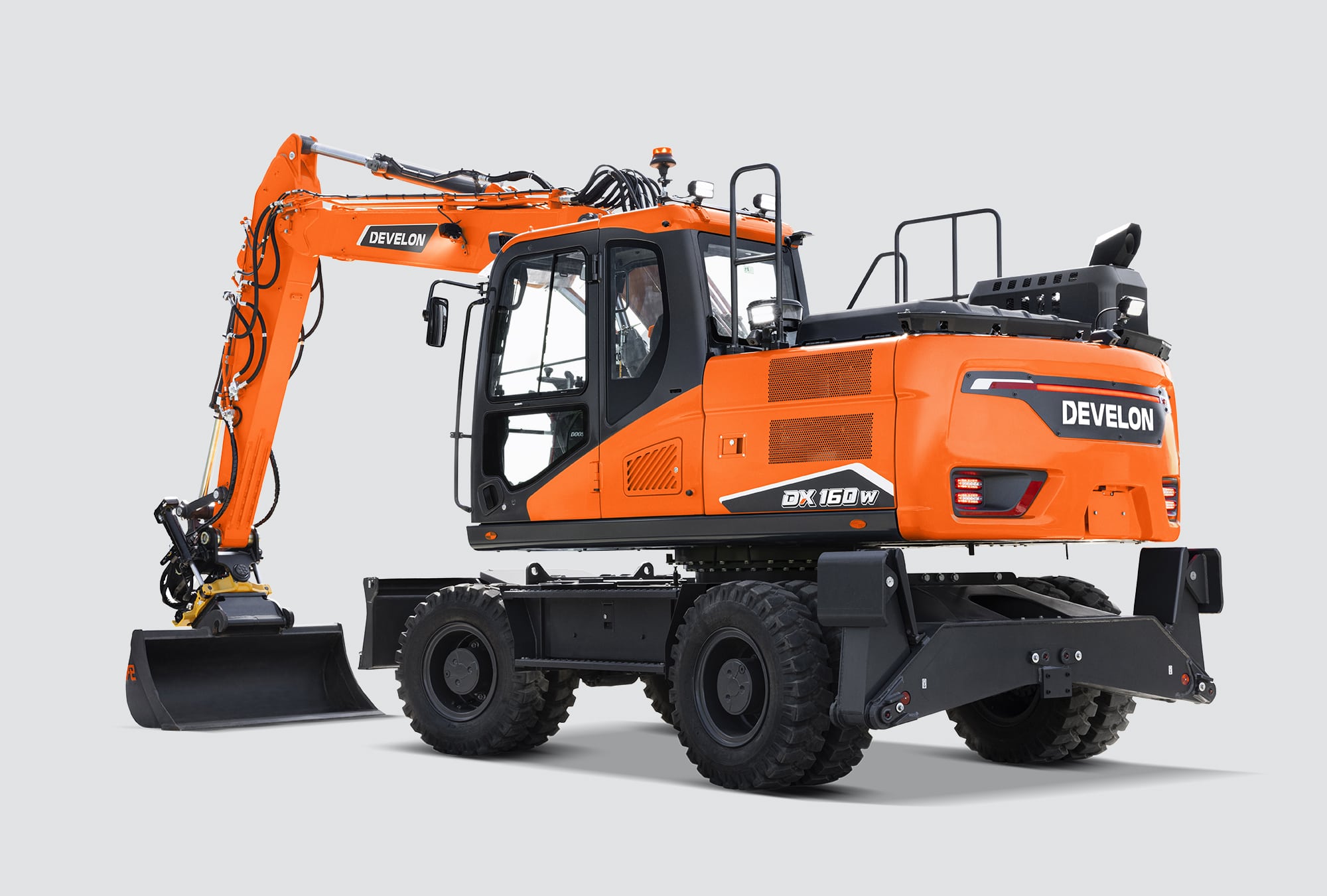 Excavadora de ruedas DX160W-7