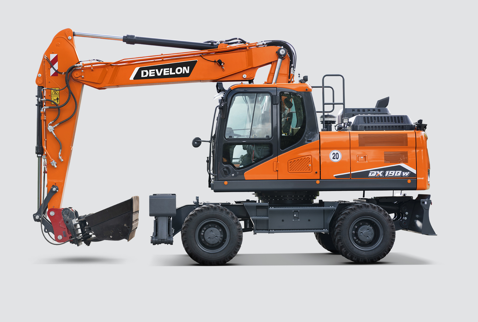 Excavadora de ruedas DX190W-7